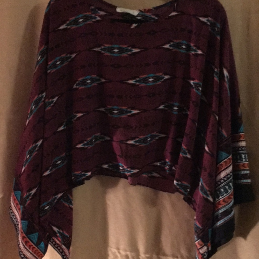 Cute tribal print crop top